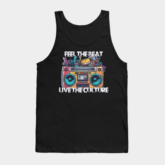 Hip Hop Boombox Tank Top by Gracie Max